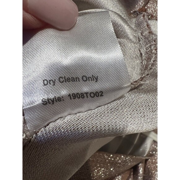 NWT Choosy white Romy button-up blouse V Neck with Long puff sleeves Size Medium - Picture 8 of 9